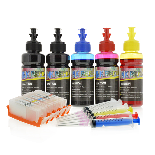 Inkghost 100ml refill ink set for Canon PGI-670XL and CLI-671XL cartridges